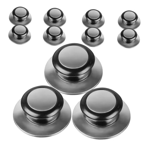 IWOWHERO 12 Stück Teiliges Edelstahl Topfdeckelgriffe Hitzebeständig Ersatzknöpfe für Kochgeschirr Pfannendeckel Universalgriff Langlebig und Modern für Küchenzubehör IWOWHERO 12 Stück Teiliges Edelstahl Topfdeckelgriffe Hitzebeständig Ersatzknöpfe für Kochgeschirr Pfannendeckel Universalgriff Langlebig und Modern für Küchenzubehör von IWOWHERO