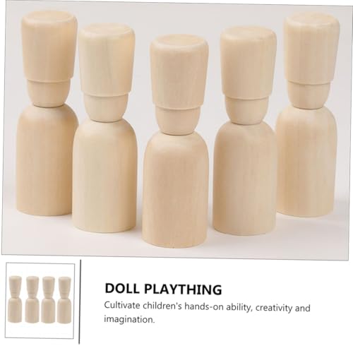 IWOWHERO 12 Stück Teiliges Holzfiguren zum Bemalen Glatte DIY Puppen für Kreative Mädchen Sicher und Schadstofffrei für Gestalten und Handfertigkeit IWOWHERO 12 Stück Teiliges Holzfiguren zum Bemalen Glatte DIY Puppen für Kreative Mädchen Sicher und Schadstofffrei für Gestalten und Handfertigkeit von IWOWHERO