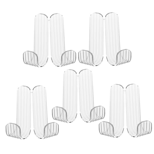 IWOWHERO 12 Stück Teiliges Transparenter Wandhaken mit Hoher Klebekraft Multifunktional für Schlafzimmer Küche und Bad Selbstklebend ohne Bohren Modernes Design Kratzfest und Langlebig von IWOWHERO
