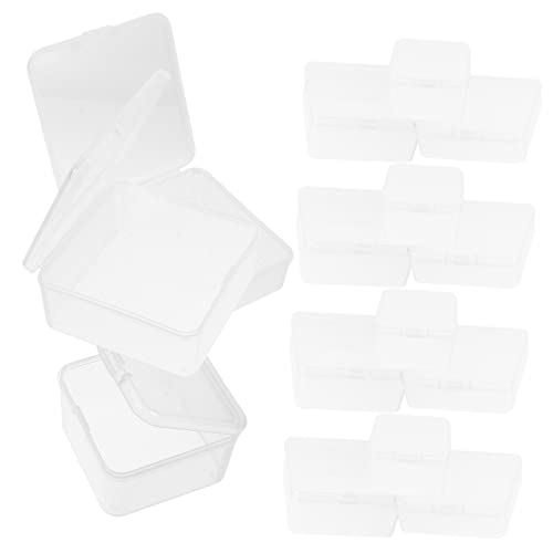 IWOWHERO 15 Stück Teiliges Aufbewahrungsboxen für Kleine Gegenstände Transparente Sortierboxen Stapelbar für Schmuck Bastelmaterial und Zubehör von IWOWHERO
