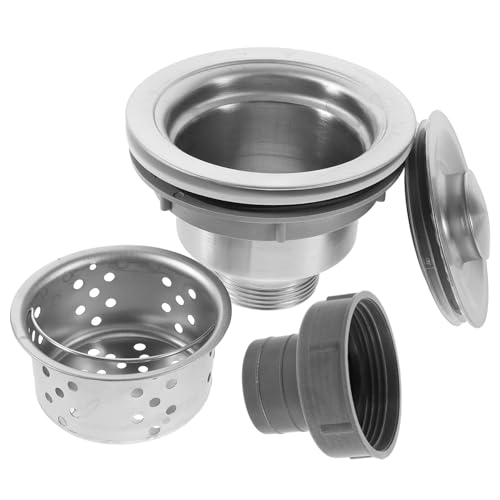 IWOWHERO 1Satz Sink Sieb Kit für Spüle Hochwertiger Abflussstopper mit Rostfreier Konstruktion Einfach zu Reinigen Verstopfungen Geeignet für Küchenspülen von IWOWHERO