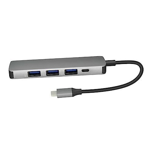 IWOWHERO 1Stück USB Hub Ports Aluminiumlegierung Tragbarer Datenhub mit USB Überlastschutz Kompatibel mit Laptops Tablets Zufällige Farbe von IWOWHERO