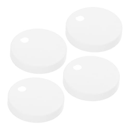 IWOWHERO 2 Paar Weiße Toilettenbolzenabdeckungen aus Robustem Kunststoff Schraubenabdeckkappen für Wc Sitz Dekorative Schraubenkappen zur Verdeckung von Befestigungselementen Passend für von IWOWHERO