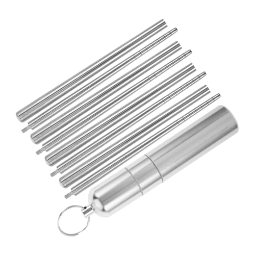 IWOWHERO 2 Paare Edelstahl Essstäbchen Faltbar mit Praktischem Aufbewahrungsetui Reisebesteck Leicht Robust für Camping Outdoor und Alltag Platzsparend Wiederverwendbar Langlebig und IWOWHERO 2 Paare Edelstahl Essstäbchen Faltbar mit Praktischem Aufbewahrungsetui Reisebesteck Leicht Robust für Camping Outdoor und Alltag Platzsparend Wiederverwendbar Langlebig und von IWOWHERO