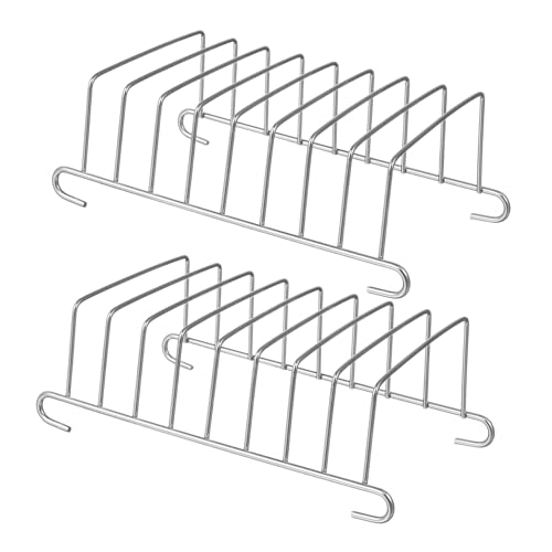 IWOWHERO 2 STÜCK Teiliges Cooking Rack Hitzebeständig und Ofenfest Kompatibel mit Heißluftfritteuse und Dampfgarer Robustes Küchenzubehör für Backen Rösten und Dämpfen Toast und Airfryer von IWOWHERO