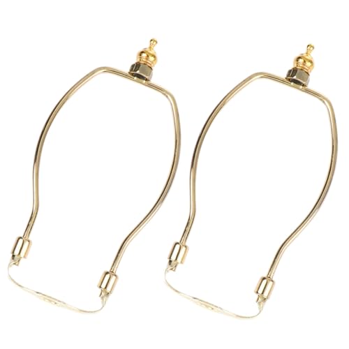 IWOWHERO 2 Sätze Lampenbügel Lampenschirm Halterung Verchromt Robustes Lampenharp Steh Tischlampen Vielseitiges Beleuchtungszubehör für Elegante Raumgestaltung von IWOWHERO