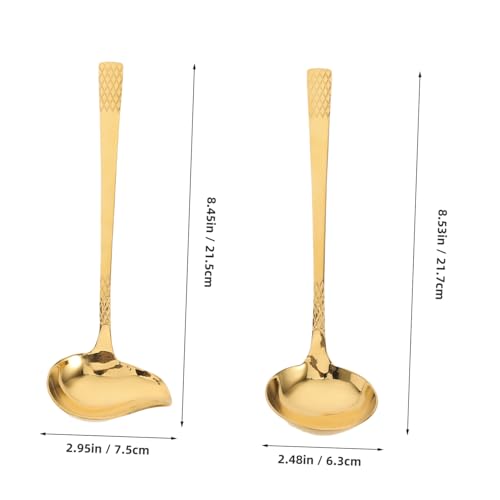 IWOWHERO 2 Stück Edelstahl Soßenlöffel mit Innovativem Entenschnabel design Praktische Schöpfkelle mit Ausgießerfunktion Langlebig und Vielseitig für Küchenutensil und Suppenservieren zu IWOWHERO 2 Stück Edelstahl Soßenlöffel mit Innovativem Entenschnabel design Praktische Schöpfkelle mit Ausgießerfunktion Langlebig und Vielseitig für Küchenutensil und Suppenservieren zu von IWOWHERO