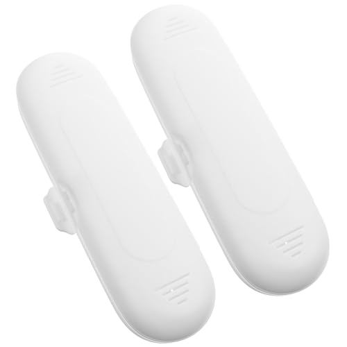 IWOWHERO 2 Stück Elektrisches Zahnbürsten Reiseetui aus Robustem PP Universeller Zahnbürstenhalter Leicht Kompakt Tragbar für Camping Geschäftsreisen und Alltag Schützend und Hygienisch von IWOWHERO