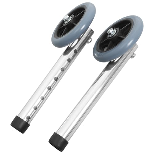IWOWHERO 2 Stück Höhenverstellbare Aluminium Walker Ersatzräder Leichte Robuste Gehhilfen-Räder für Vielfältige Gehhilfen Einfache Montage Geeignet für Verschiedene Nutzerhöhen und IWOWHERO 2 Stück Höhenverstellbare Aluminium Walker Ersatzräder Leichte Robuste Gehhilfen-Räder für Vielfältige Gehhilfen Einfache Montage Geeignet für Verschiedene Nutzerhöhen und von IWOWHERO