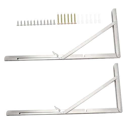 IWOWHERO 2 Stück Klappbare Regalhalterungen Multifunktionale Wandstützen für DIY Projekte Garage Küche und Büro Hohe Tragkraft und Zuverlässige IWOWHERO 2 Stück Klappbare Regalhalterungen Multifunktionale Wandstützen für DIY Projekte Garage Küche und Büro Hohe Tragkraft und Zuverlässige von IWOWHERO