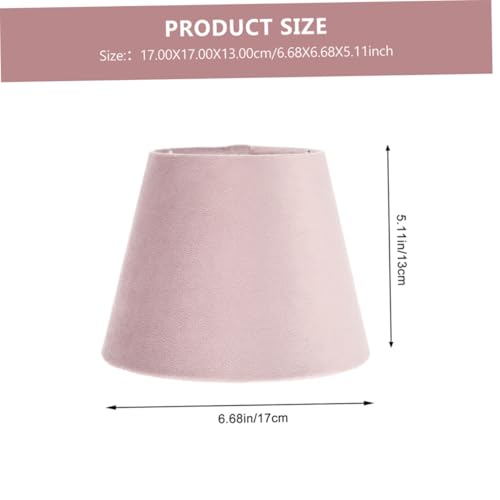 IWOWHERO 2 Stück Lampenschirme aus Weichem Stoff mit Samt innenfutter Ersatz für Schreibtischlampen Lichtstreuende Tischlampenabdeckung für Büro und Zuhause von IWOWHERO