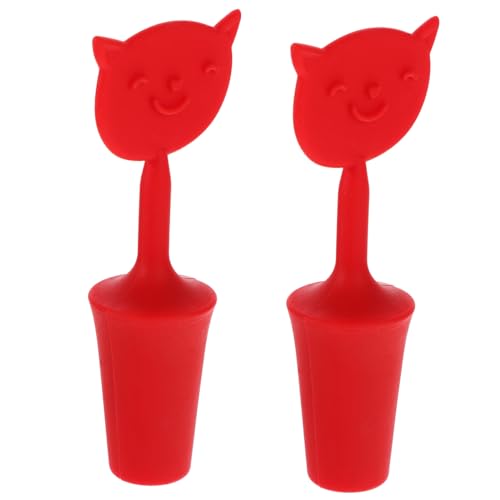 IWOWHERO 2 Stück Silikon Flaschenverschluss Katzenform Wiederverwendbarer Weinverschluss Auslaufsicherer Korken für Weinflaschen Stabiler und Dekorativer Flaschenstopfen für Zuhause Bar IWOWHERO 2 Stück Silikon Flaschenverschluss Katzenform Wiederverwendbarer Weinverschluss Auslaufsicherer Korken für Weinflaschen Stabiler und Dekorativer Flaschenstopfen für Zuhause Bar von IWOWHERO