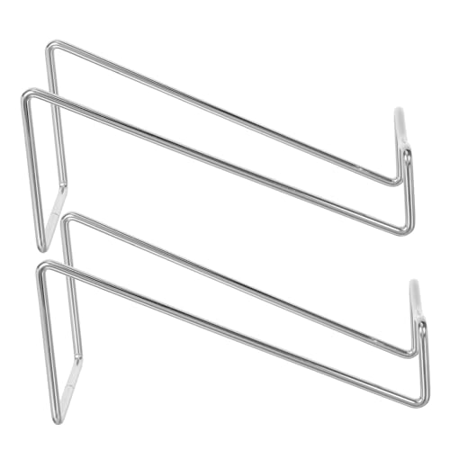 IWOWHERO 2 Stück Teiliges Edelstahl Weinflaschenregal Freistehend Geometrisches Design Spiegelglänzend Robust und Platzsparend Moderner Weinhalter für Küche Bar und Wohnzimmer von IWOWHERO