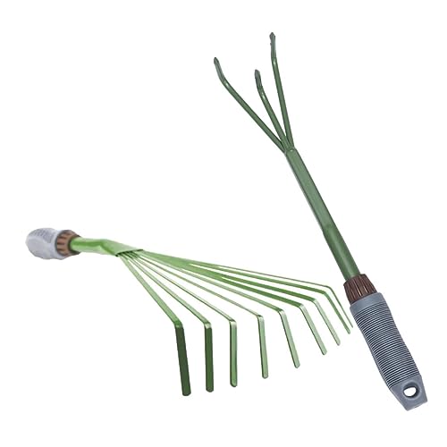 IWOWHERO 2 Stück Teiliges Gartenrechen Multifunktionale Handrechen für Gartenpflege Blumenpflanzen und Unkrautentfernung für und Gartenarbeit IWOWHERO 2 Stück Teiliges Gartenrechen Multifunktionale Handrechen für Gartenpflege Blumenpflanzen und Unkrautentfernung für und Gartenarbeit von IWOWHERO