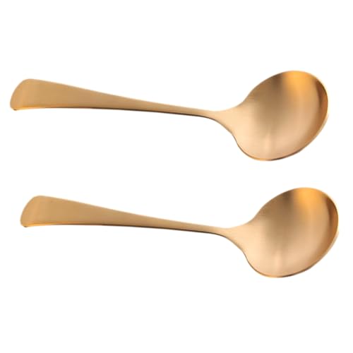 IWOWHERO 2 Stück Teiliges Messinglöffel Langem Griff Multifunktionale Suppen Reislöffel aus Dickem Messing Handgefertigt Glatte Oberfläche Bequemes Design für Haushalt und Alltag IWOWHERO 2 Stück Teiliges Messinglöffel Langem Griff Multifunktionale Suppen Reislöffel aus Dickem Messing Handgefertigt Glatte Oberfläche Bequemes Design für Haushalt und Alltag von IWOWHERO