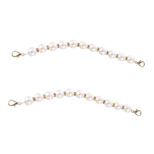 IWOWHERO 2 Stück Teiliges Perlen taschenkette aus Metall und Langlebige DIY Handtaschenverlängerungskette für Clutch und Umhängetasche Modisches Accessoire für Mädchen von IWOWHERO