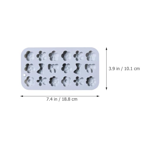 IWOWHERO 2 Stück Teiliges Silikon Schokoladenform Blüten Schleifenmuster Hochwertige Flexible Backform für Pralinen Kuchen und DIY Süßigkeiten Geeignet für Zuhause und Professionelle von IWOWHERO