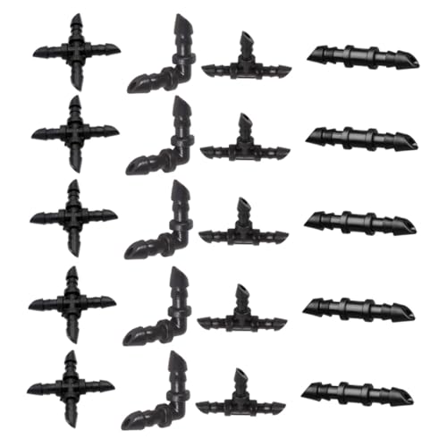 IWOWHERO 20 Stück Teiliges Bewässerungsset mit Barb kreuzverbinder Geradem und Gebogenem Schlauchverbinder Langlebig Installieren für Garten Balkon und Tröpfchenbewässerung Geeignet IWOWHERO 20 Stück Teiliges Bewässerungsset mit Barb kreuzverbinder Geradem und Gebogenem Schlauchverbinder Langlebig Installieren für Garten Balkon und Tröpfchenbewässerung Geeignet von IWOWHERO