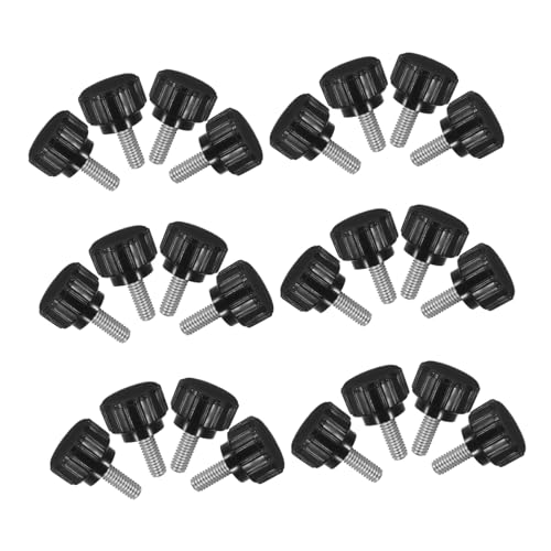 IWOWHERO 24 Stück Teiliges Daumen-schrauben aus Schwarzem Kohlenstoffstahl Gewinde-klemmknöpfe mit Verbessertem Griff für Präzises Festziehen Vielseitige Handknöpfe für Schrauben und IWOWHERO 24 Stück Teiliges Daumen-schrauben aus Schwarzem Kohlenstoffstahl Gewinde-klemmknöpfe mit Verbessertem Griff für Präzises Festziehen Vielseitige Handknöpfe für Schrauben und von IWOWHERO