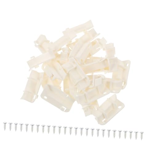 IWOWHERO 25 Stück Teiliges Deckenlampen Drehverschluss Kunststoff Befestigungsklammern Weiß Langlebig Praktisch Einfache Montage für Deckenleuchten Lampenschirme Wohnzimmer Badezimmer von IWOWHERO