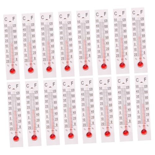 IWOWHERO 25 Stück Teiliges Miniatur-temperaturthermometer Realistische Puppenhaus-dekoration Multifunktionale für Kinderzimmer DIY Raumgestaltung Handliche Mini-Thermometer von IWOWHERO