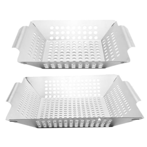 IWOWHERO 2Stücke Grillkörbe für Gemüse und Multifunktionale Bbq Grillzubehör für Outdoor Picknick zu Reinigen und Robust IWOWHERO 2Stücke Grillkörbe für Gemüse und Multifunktionale Bbq Grillzubehör für Outdoor Picknick zu Reinigen und Robust von IWOWHERO