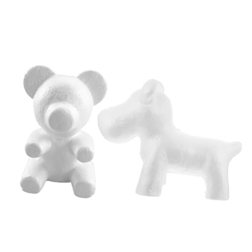 IWOWHERO 2st Modell Styropor Blumenarrangementform Dekorative Modelle in Bärenform Hasenornament Hundespielzeug Kleine Hunde Form in Bärenform Rosenwelpenschimmel Hundehandwerk Weiß IWOWHERO 2st Modell Styropor Blumenarrangementform Dekorative Modelle in Bärenform Hasenornament Hundespielzeug Kleine Hunde Form in Bärenform Rosenwelpenschimmel Hundehandwerk Weiß von IWOWHERO