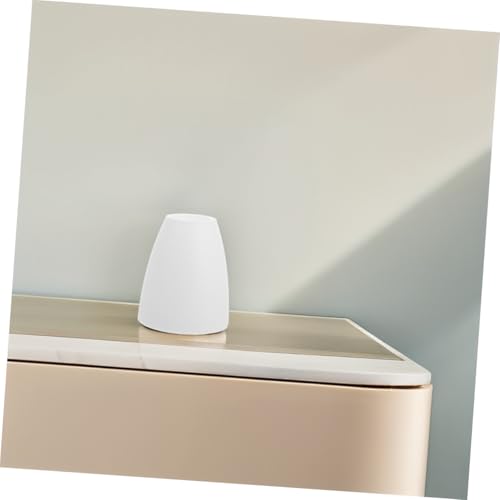 IWOWHERO 3 Stück Kunststoff Lampenschirme für Tischlampen Robust Pflegeleicht Minimalistisches Design Weiß Innenloch Dekorative Abdeckung für Modernes Wohnambiente von IWOWHERO
