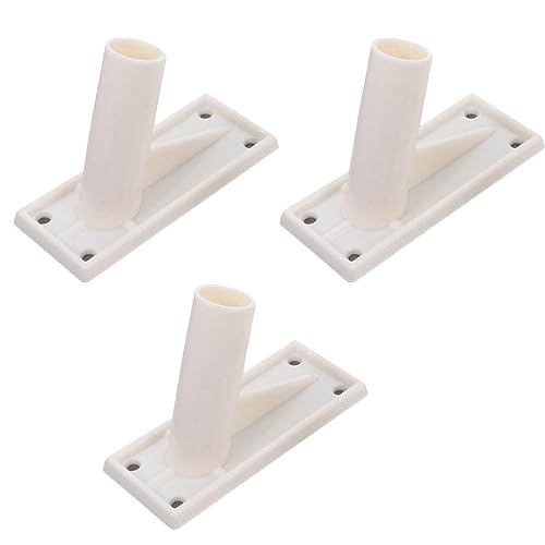 IWOWHERO 3Stücke Selbstklebende Fahnenmast Halterungen Wandmontage Flaggenhalter Racks für Innen und Außenbereich Stabiler Wandhalter für Fahnenmasten für Klassenräume und Veranstaltungen von IWOWHERO