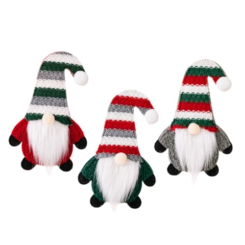 IWOWHERO 3 Stück Teiliges Besteck Aufbewahrungsbeutel Gnom Tischdeko Weihnachtsfest Praktische Bestecktaschen für Messer Gabel Löffel Leichtes Küchenzubehör für Party und Restaurant von IWOWHERO