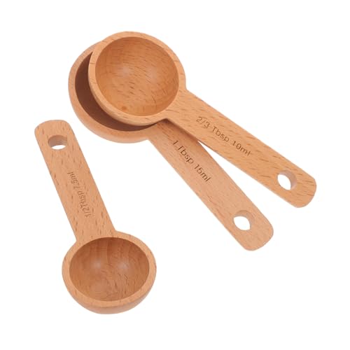 IWOWHERO 3 Stück Teiliges Holz Kaffeelöffel aus Buchenholz Kleine Dosierlöffel für Kaffeebohnen Tee Gewürze Langlebig Geruchsneutral Leicht zu Reinigen IWOWHERO 3 Stück Teiliges Holz Kaffeelöffel aus Buchenholz Kleine Dosierlöffel für Kaffeebohnen Tee Gewürze Langlebig Geruchsneutral Leicht zu Reinigen von IWOWHERO