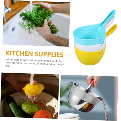 IWOWHERO 3 Stück Teiliges Küchenwasserschöpfer aus Dickem Vielseitige Haushaltswasserschöpfer mit Aufhängeloch Leichte Bade Küchenschöpflöffel in Weiß Gelb und Blau für Camping und Zuhause IWOWHERO 3 Stück Teiliges Küchenwasserschöpfer aus Dickem Vielseitige Haushaltswasserschöpfer mit Aufhängeloch Leichte Bade Küchenschöpflöffel in Weiß Gelb und Blau für Camping und Zuhause von IWOWHERO