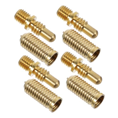 IWOWHERO 4 Sätze Pool Cue Extension Rod Kupfer Schrauben Billiard Cue Hardware Ersatzteile Robust Langlebig für Snooker Pool Zubehör von IWOWHERO