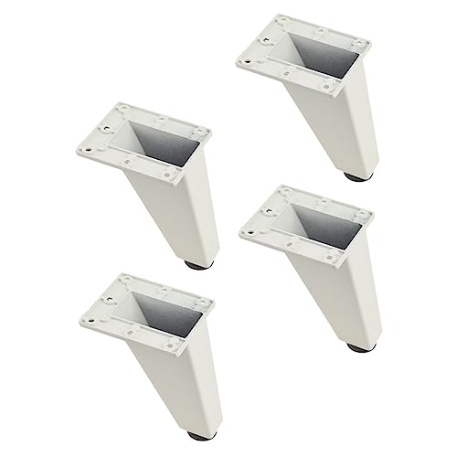 IWOWHERO 4 Stück Verstellbare Möbelbeine aus Langlebiger Aluminiumlegierung Hohe Weiße Möbelfüße für Sofa Tv Schrank und Couchtisch rutschfest und Stabil für Heimwerker und IWOWHERO 4 Stück Verstellbare Möbelbeine aus Langlebiger Aluminiumlegierung Hohe Weiße Möbelfüße für Sofa Tv Schrank und Couchtisch rutschfest und Stabil für Heimwerker und von IWOWHERO