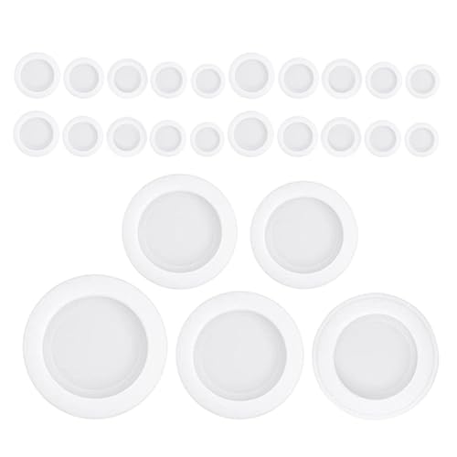 IWOWHERO 40 Stück Piggy Bank Stopfen aus Flexiblem Gummi Rund Kleine Weiße Ersatzdichtung für Sparbüchsen und Münzbehälter Langlebig Verschleißfest Vielseitig Kompatibel für Zuhause und von IWOWHERO