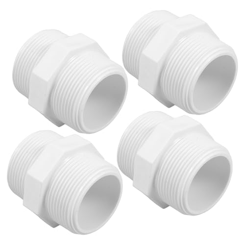 IWOWHERO 4Stücke PVC Rohr Fitting Adapter Nippel für Garten PVC Rohrverbinder Einfache Installation Robuste Konstruktion und Effektive Abdichtung IWOWHERO 4Stücke PVC Rohr Fitting Adapter Nippel für Garten PVC Rohrverbinder Einfache Installation Robuste Konstruktion und Effektive Abdichtung von IWOWHERO