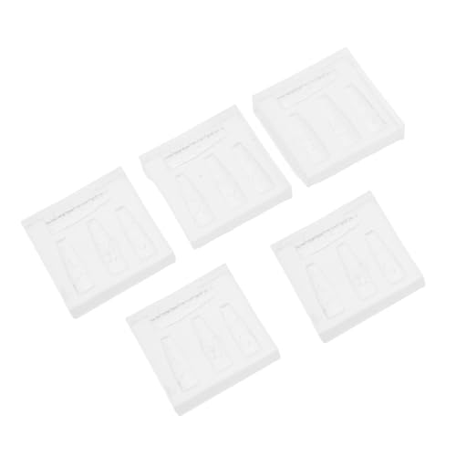IWOWHERO 5 Stück Teiliges Blumen Nagelkunst Silikonformen für Gel und Resin Flexible DIY Nagelmodellierformen aus Langlebigem Leicht zu Reinigendem Silikon für Anfänger und Profis von IWOWHERO