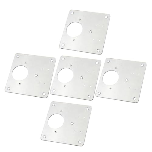 IWOWHERO 5 Stück Teiliges Edelstahl Scharnier Reparaturplatten mit Schrauben Rostfrei Stabile Befestigung Einfach zu Montieren Geeignet für Küchenschränke Möbel und Türreparatur von IWOWHERO