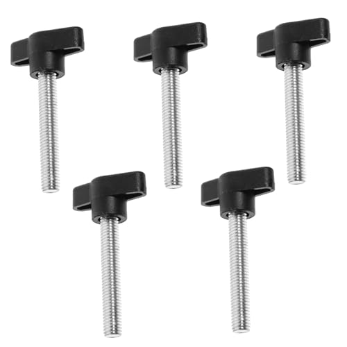IWOWHERO 5 Stück Teiliges Flügelschrauben mit Ergonomischem Flügelknauf Drehbare Kleine Schrauben aus Robustem Kunststoff Rutschfeste Matte Oberfläche für Maschinenreparatur und von IWOWHERO