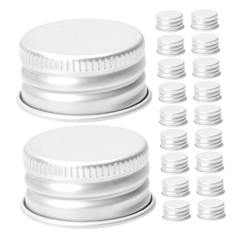 IWOWHERO 50 Stück Mini Aluminium Schraubverschluss für Glasflaschen Auslaufsichere Transparente Flaschendeckel für Gewürzgläser Langlebige Ersatzkappen mit Dichtem Gewinde IWOWHERO 50 Stück Mini Aluminium Schraubverschluss für Glasflaschen Auslaufsichere Transparente Flaschendeckel für Gewürzgläser Langlebige Ersatzkappen mit Dichtem Gewinde von IWOWHERO