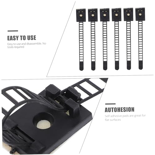 IWOWHERO 50 Stück Selbstklebende Kabelhalter Kabelbinder Verstellbar Kabelklemmen Kabelorganizer für LAN USB Tv kabel UV Hitzebeständig Für Innen Außenbereich IWOWHERO 50 Stück Selbstklebende Kabelhalter Kabelbinder Verstellbar Kabelklemmen Kabelorganizer für LAN USB Tv kabel UV Hitzebeständig Für Innen Außenbereich von IWOWHERO