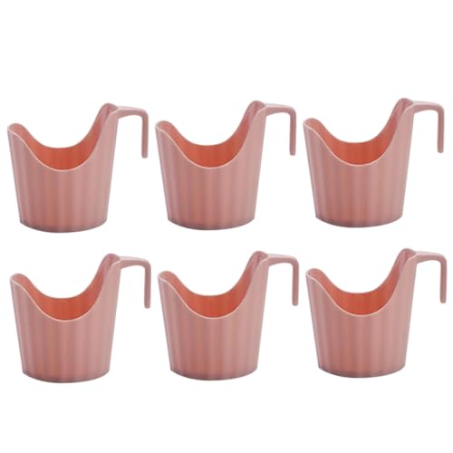 IWOWHERO 6 Stück Bunte Becherhalter aus Kunststoff Hitzebeständig und Leicht Rutschfeste Anti-verbrennungs-mug Sleeve für Kaffee Teetassen Praktischer Haushalts Bürobecherhalter von IWOWHERO