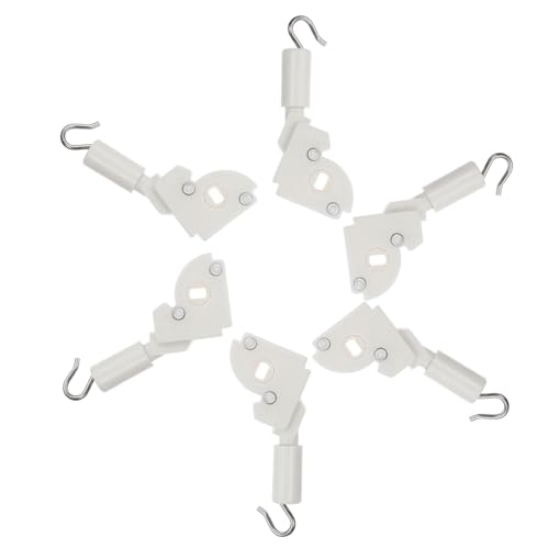 IWOWHERO 6 Stück Teiliges Blind Tilter Ersatzteile für Horizontale Jalousien Einfache Installation Kompatibel mit Vorhangstab Weiß Langlebiger Wand-kippmechanismus für Fensterjalousien von IWOWHERO