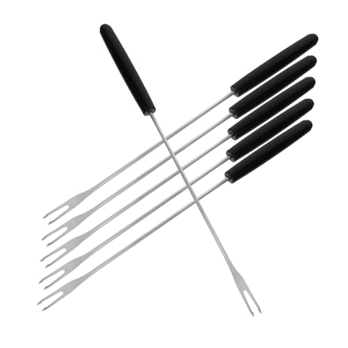IWOWHERO 6 Stück Teiliges Edelstahl mit Ergonomischem Kunststoffgriff Vielseitig Einsetzbar für Käsefondue Schokoladenfondue Dessertgabeln Früchte Marshmallows Spülmaschinenfest IWOWHERO 6 Stück Teiliges Edelstahl mit Ergonomischem Kunststoffgriff Vielseitig Einsetzbar für Käsefondue Schokoladenfondue Dessertgabeln Früchte Marshmallows Spülmaschinenfest von IWOWHERO