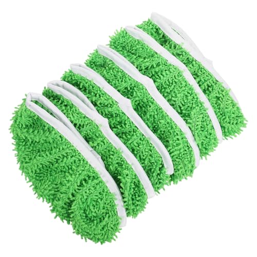 IWOWHERO 6 Stück Teiliges Wiederverwendbare Mikrofaser-moppbezüge Waschbar und Saugfähig Kompatibel mit Swiffer Mop für Feuchte und Trockene Reinigung von Hartholz Fliesenböden Langlebige von IWOWHERO