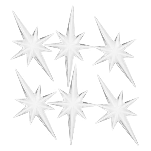 IWOWHERO 6Stücke Weihnachtsanhänger Sternförmigem Design Langlebige Christbaumdekoration Für Festliche Anlässe Zum Aufhängen An Tür Oder Wand IWOWHERO 6Stücke Weihnachtsanhänger Sternförmigem Design Langlebige Christbaumdekoration Für Festliche Anlässe Zum Aufhängen An Tür Oder Wand von IWOWHERO