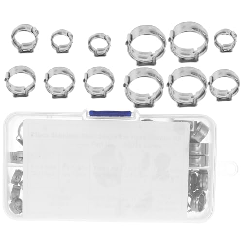 IWOWHERO 70 Stück Teiliges Edelstahl Crimp Ring Sortiment Rohrschellen und Schlauchklemmen für Pex Rohrleitungen Rostfrei Präzise Verarbeitung Langlebig Vielseitig Einsetzbar für Luft IWOWHERO 70 Stück Teiliges Edelstahl Crimp Ring Sortiment Rohrschellen und Schlauchklemmen für Pex Rohrleitungen Rostfrei Präzise Verarbeitung Langlebig Vielseitig Einsetzbar für Luft von IWOWHERO