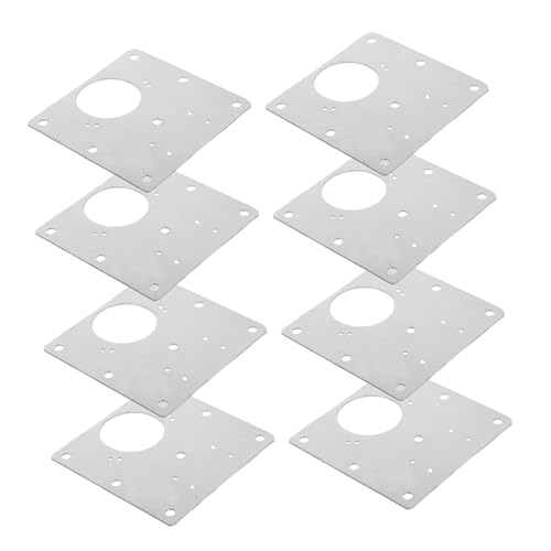 IWOWHERO 8 Stück Edelstahl Scharnier Reparaturplatten Verstärkte Türbefestigung Küchenmöbel Möbelreparatur DIY Einfache Montage Langlebige Schrankbeschläge von IWOWHERO