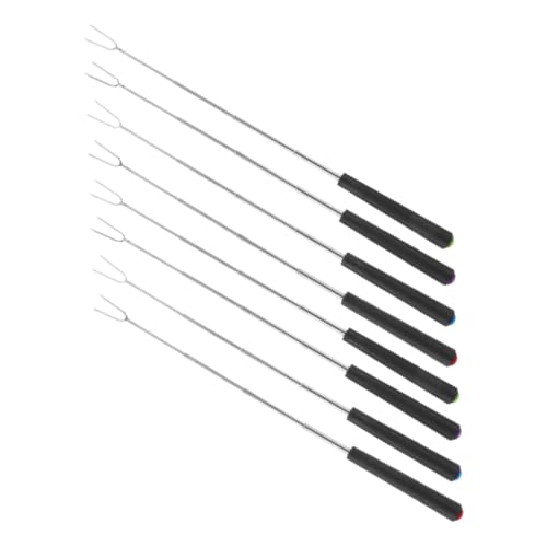 IWOWHERO 8 Stück Teiliges Edelstahl Grillspieße Set Ausziehbar Hitzebeständig für Feuerstelle und Camping Teleskopierbare Marshmallow Sticks Vielseitig für Hot Dogs und Bbq grillspaß IWOWHERO 8 Stück Teiliges Edelstahl Grillspieße Set Ausziehbar Hitzebeständig für Feuerstelle und Camping Teleskopierbare Marshmallow Sticks Vielseitig für Hot Dogs und Bbq grillspaß von IWOWHERO