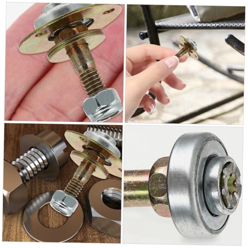 IWOWHERO 8 Stück Teiliges Möbel verbindungszubehör Rocking Chair Ersatzlager Eisenplattierte Schaukelstuhl achslager Langlebige Reibungslose Drehfunktion für Verschiedene von IWOWHERO